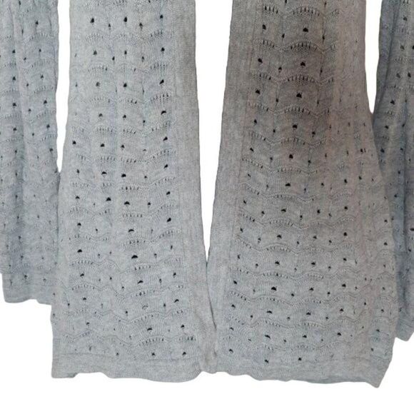 Open Gray Knit Cardigan sz s - Picture 3 of 5